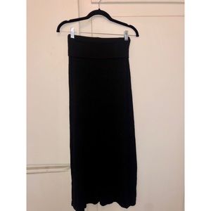 Black maxi skirt